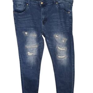Refinery Republic Distressed Skinny Slim Rockstar Jeans 38 32